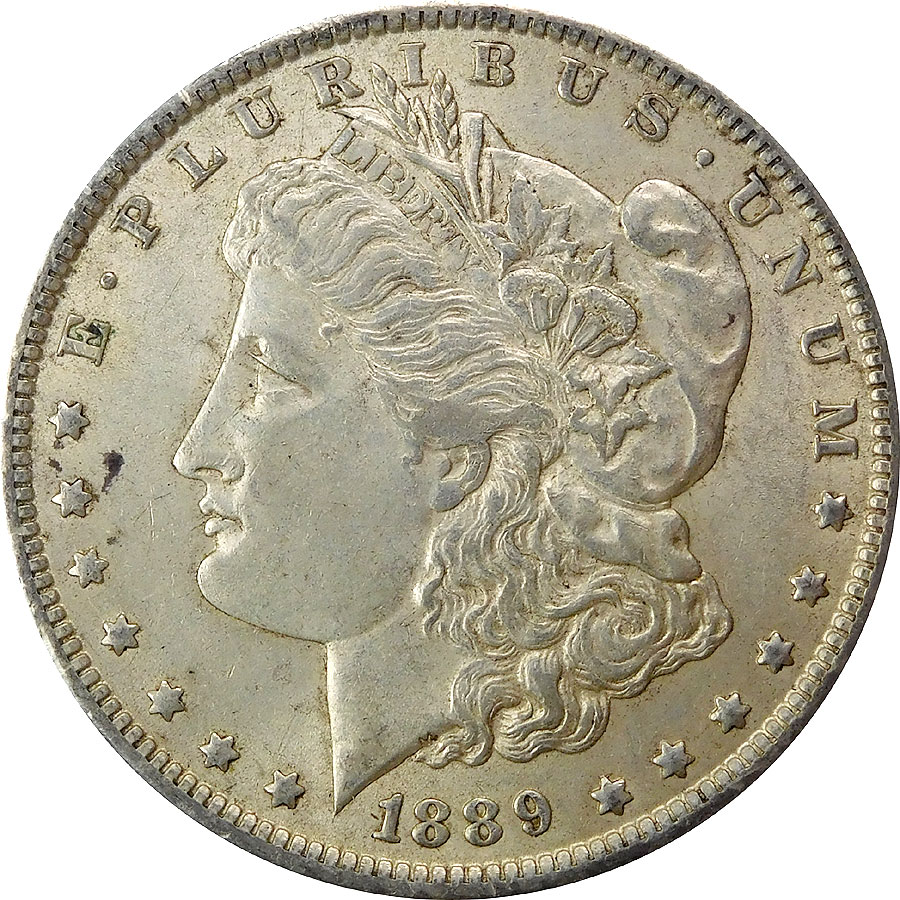 1889-O Morgan Silver Dollar - AU 55
