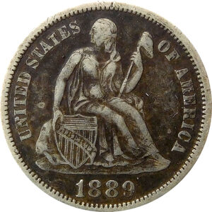 1889 Seated Liberty Dime - XF 40