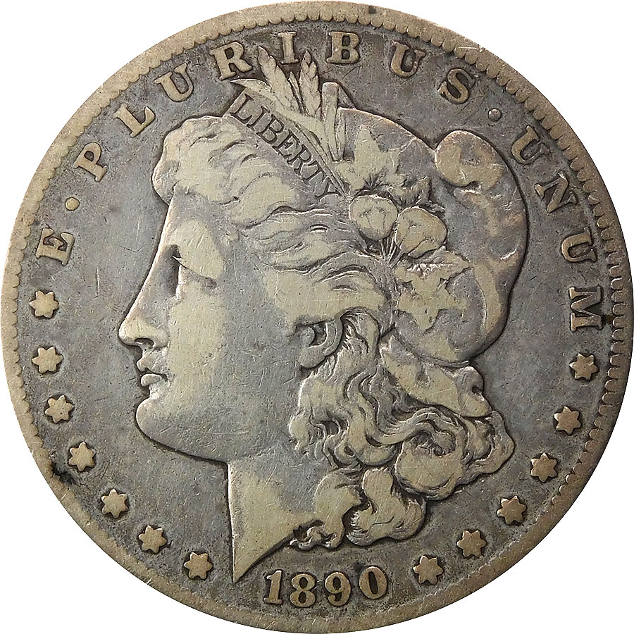 1890-CC Morgan Silver Dollar - Fine
