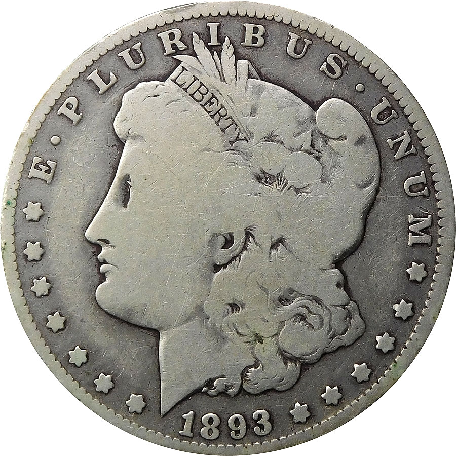 1893-O Morgan Silver Dollar - Good