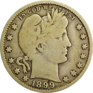 1899-S Barber Quarter - VG