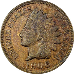 1906 Indian Head Cent - MS 63 Brown