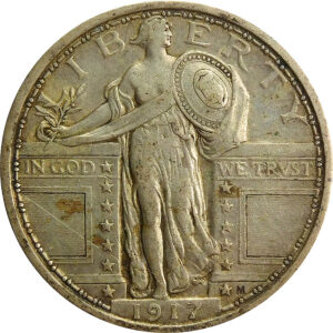 1917 Ty 1 Standing Liberty Quarter - XF