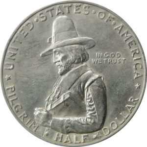 1920 Pilgrim Tercentenary Commemorative Silver Half Dollar - MS 62