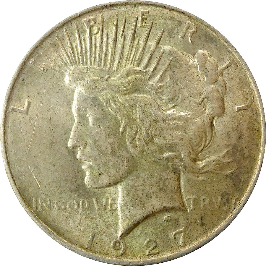 1927-D Peace Silver Dollar - MS 61