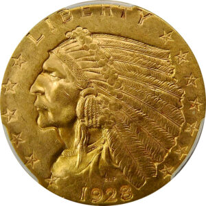 1928 $2.5 Gold Indian Head Quarter Eagle - PCGS MS 64