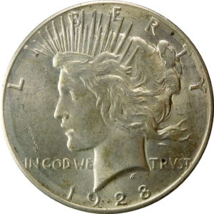 1928 Peace Silver Dollar - MS 61