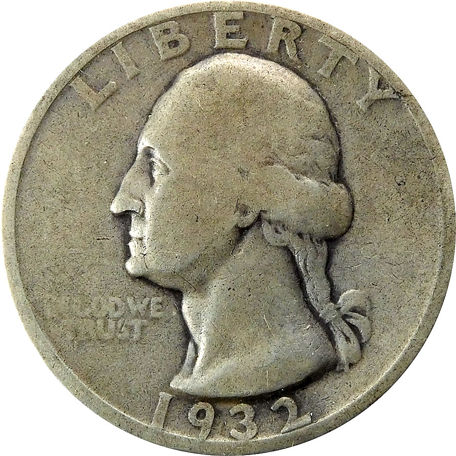 1932-S Washington Quarter - VG