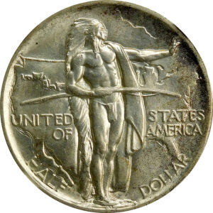 1936 Oregon Trail Memorial Commemorative Silver Half Dollar - NGC MS 65