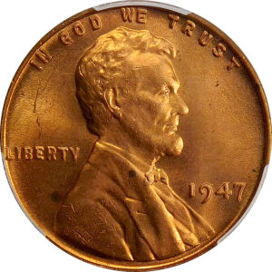 1947 Lincoln Wheat Cent (FS-101) - PCGS MS 64 Red - DDO