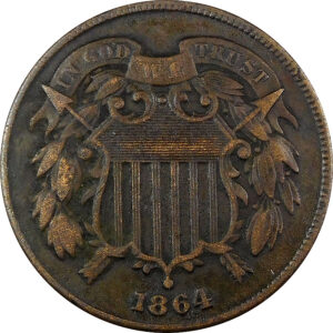 1864 Two-Cent Piece - VF