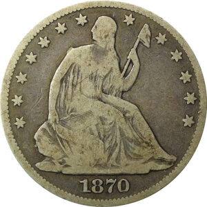 1870 Seated Liberty Half Dollar - VG