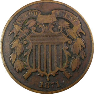 1871 Two-Cent Piece - VG