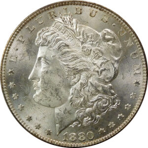 1880-S Morgan Silver Dollar - PCGS MS 63