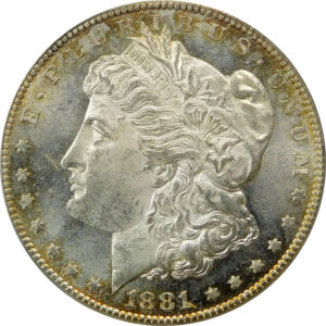 1881-S Morgan Silver Dollar - PCGS MS 64