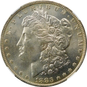 1883-O Morgan Silver Dollar - NGC MS 63