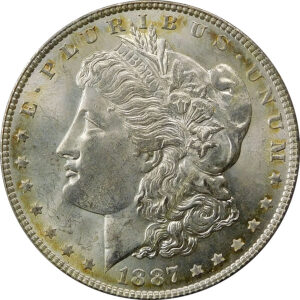 1887 Morgan Silver Dollar - PCGS MS 63