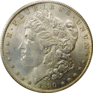 1890-S Morgan Silver Dollar - MS 63