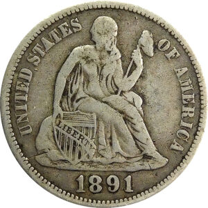 1891-O Seated Liberty Dime - VF