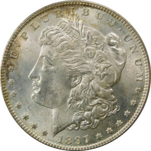 1897 Morgan Silver Dollar - PCGS MS 64