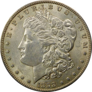 1898-S Morgan Silver Dollar - PCGS AU 58