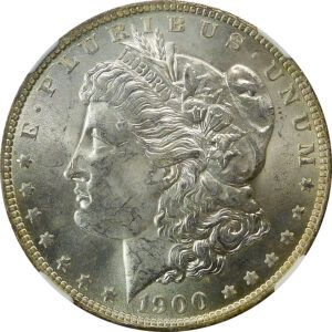 1900-O/CC Morgan Silver Dollar (VAM-11) - NGC MS 63