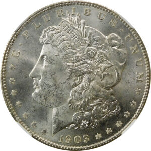 1903-O Morgan Silver Dollar - NGC MS 62