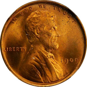 1909 VDB Lincoln Wheat Cent - NGC MS 64 Red