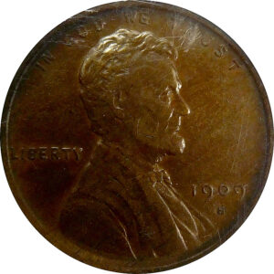 1909-S VDB Lincoln Wheat Cent - NGC AU 55 Brown