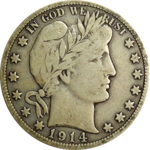 1914-S Barber Half Dollar - Fine