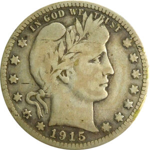 1915-S Barber Quarter - VG