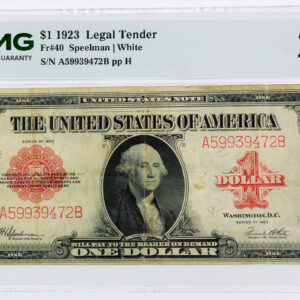 1923 $1 Legal Tender U.S. Note - Fr#40 - PMG 25 Very Fine