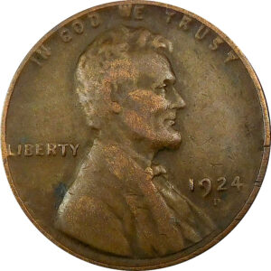1924-D Lincoln Wheat Cent - VG