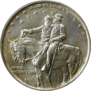 1925 Stone Mountain Memorial Commemorative Silver Half Dollar - PCGS MS 64