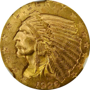 1926 $2.5 Gold Indian Head Quarter Eagle - NGC MS 64