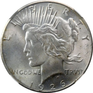 1926 Peace Silver Dollar - NGC MS 63