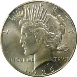 1926 Peace Silver Dollar - NGC MS 64