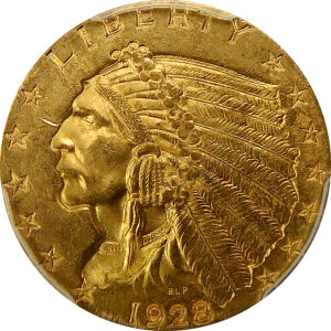 1928 $2.5 Gold Indian Head Quarter Eagle - PCGS MS 64