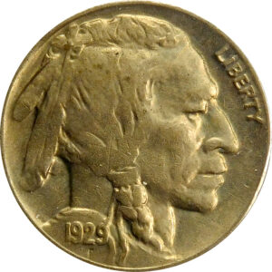 1929-D Buffalo Nickel - AU 58