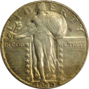 1930 Standing Liberty Quarter - AU 58