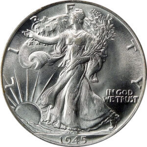 1945 Walking Liberty Half Dollar - PCGS MS 65 - #1