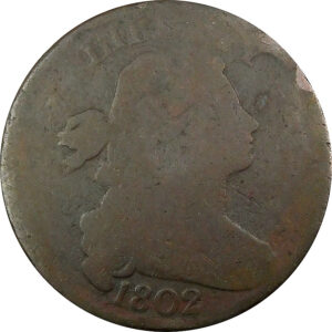 1802 Draped Bust Large Cent - AG 3