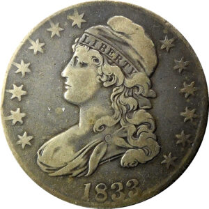 1833 Capped Bust Half Dollar - Fine