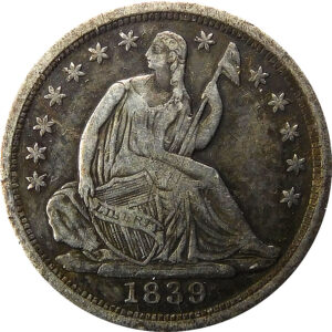 1839-O No Drapery Seated Liberty Half Dime - VF+