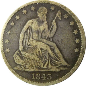 1843-O Seated Liberty Half Dollar - VG+