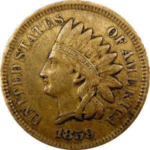1859 Indian Head Cent - XF 45