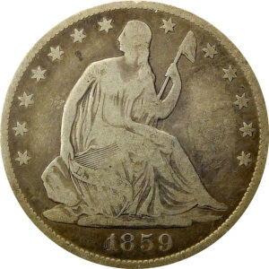 1859-O Seated Liberty Half Dollar - VG