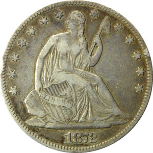 1872 Seated Liberty Half Dollar - VF