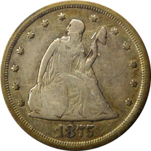 1875-S Seated Liberty Twenty Cent - VF 30