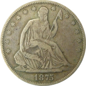 1875-S Seated Liberty Half Dollar - Fine
